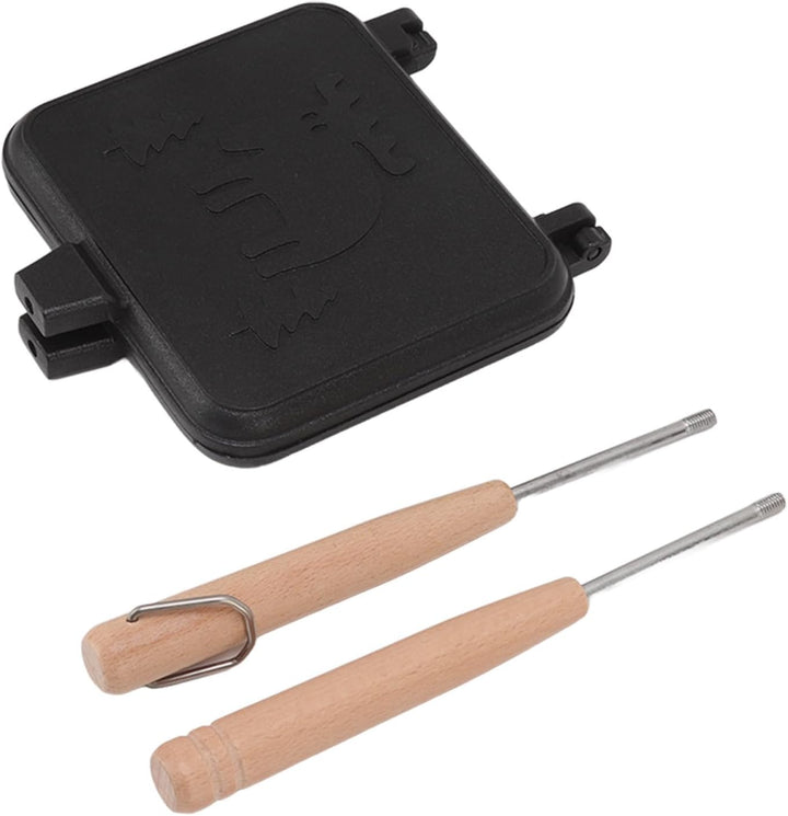 Doppelseitige Sandwich Bratpfanne mit Antihaftbeschichtung, Gegrillter Käse Sandwich Maker mit Hitze