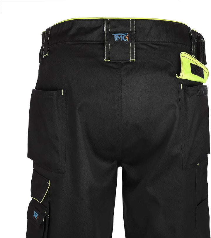 TMG | Arbeitsshorts für Herren, Kurze Arbeitshose mit Werkzeugtasche, robust & strapazierfähig, Carg