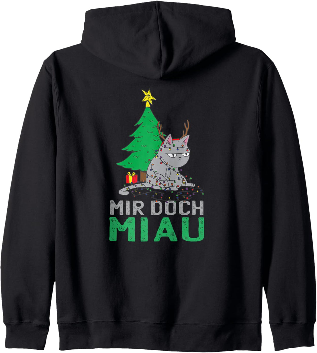 Mir Doch Miau - Mir Doch Egal - Cat Katze Katzen Spruch Kapuzenjacke