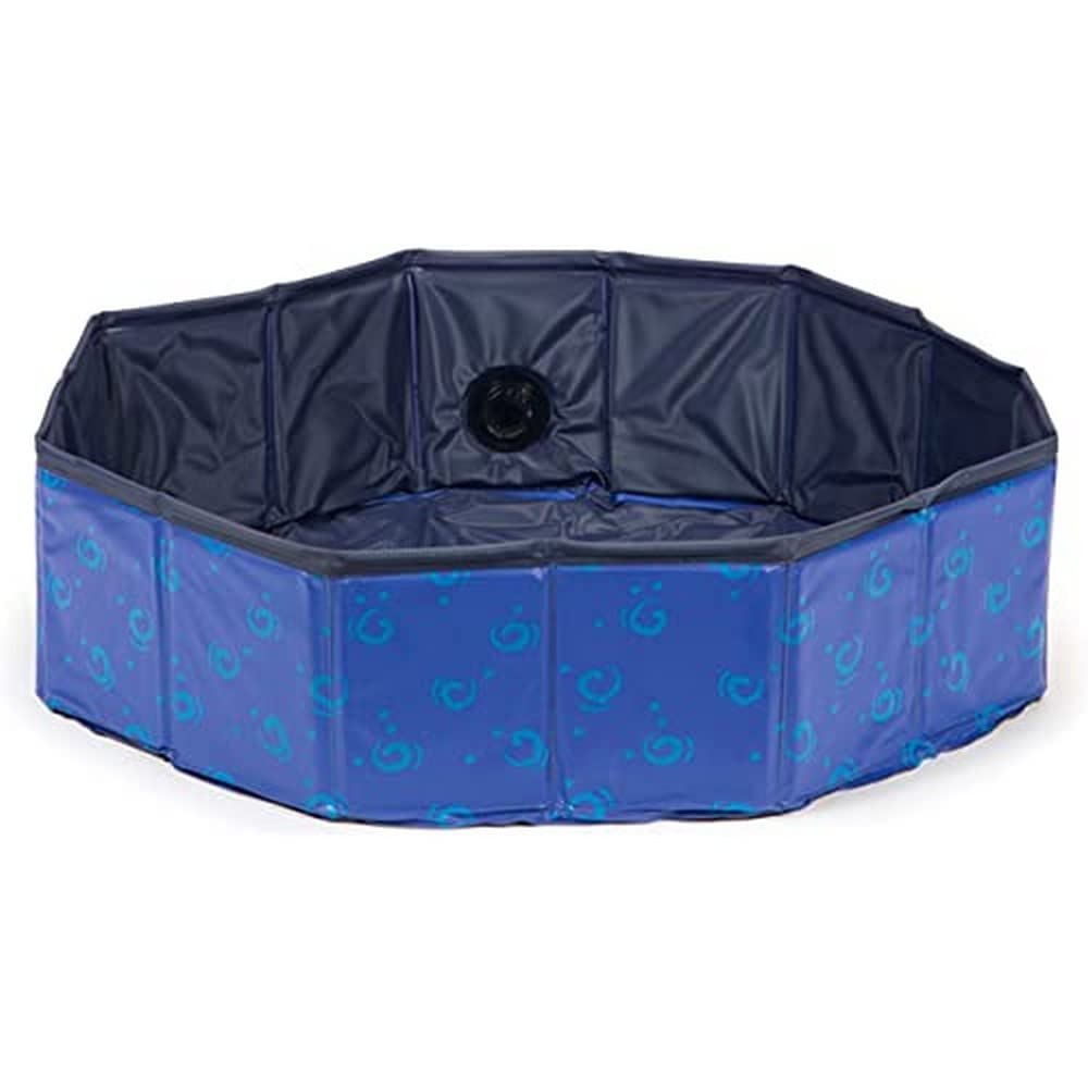 Karlie 521482 Doggy Pool H: 30 cm ø: 160 cm blau Blau L: 160 cm B: 160 cm H: 30 cm, Blau L: 160 cm B