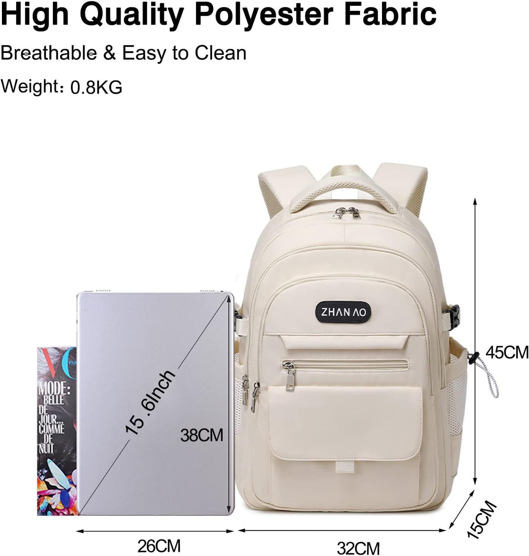 FANDARE Beiläufig Rucksack Schulrucksack Schultasche Junge Mädchen Schulranzen Daypacks mit 15.6 Zol