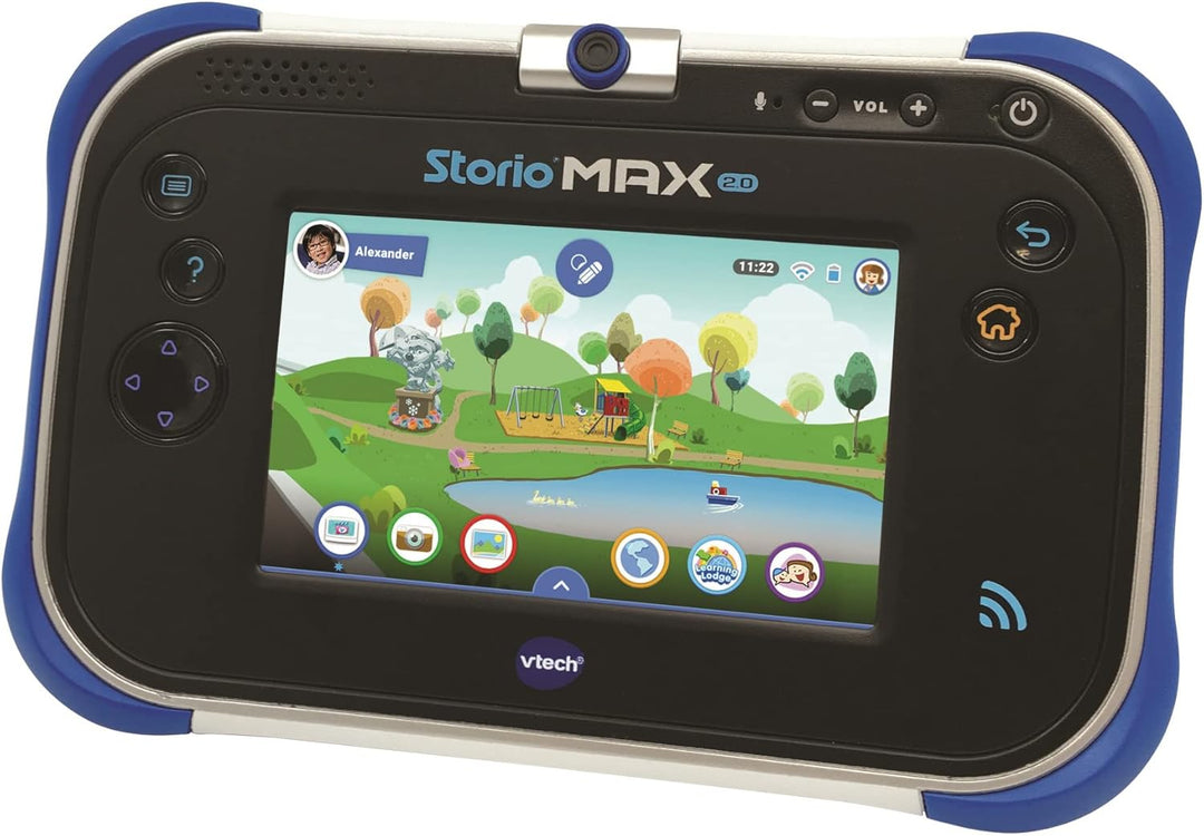 VTech - Storio Max 2.0 Blau, Kinder-Tablet mit Touchscreen, Lernfähig und sicher mit 5 Zoll Farbdisp