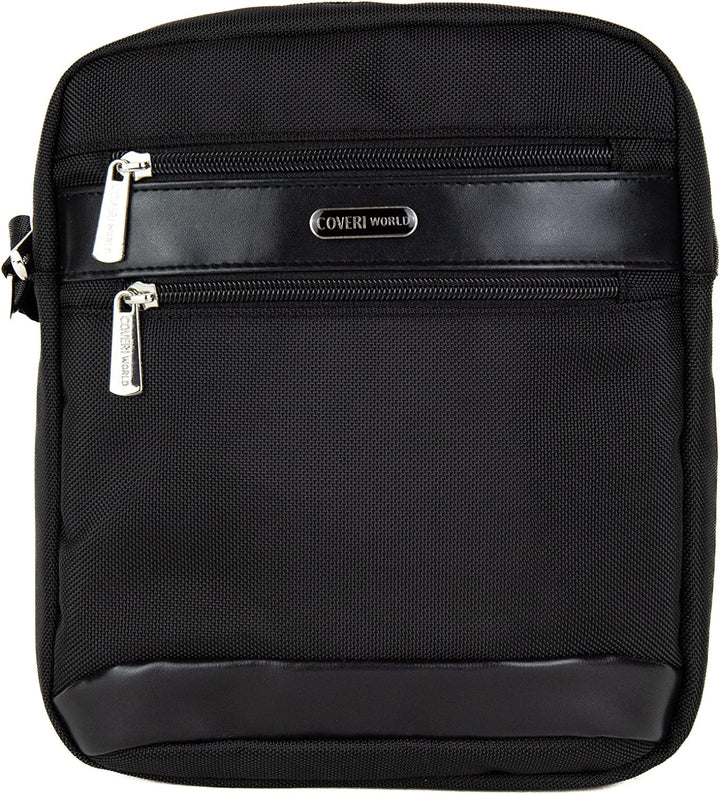 Herren-Umhängetasche, wasserdicht, Handytasche, Marke Coveri, aus Polyester, Art. CW6260, Farbe: Sch