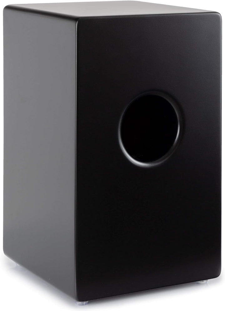 XDrum Cajon El Bajo Bass Port Black/Walnut - Integrierter Bass Port für druckvollen Sound - Trommelk