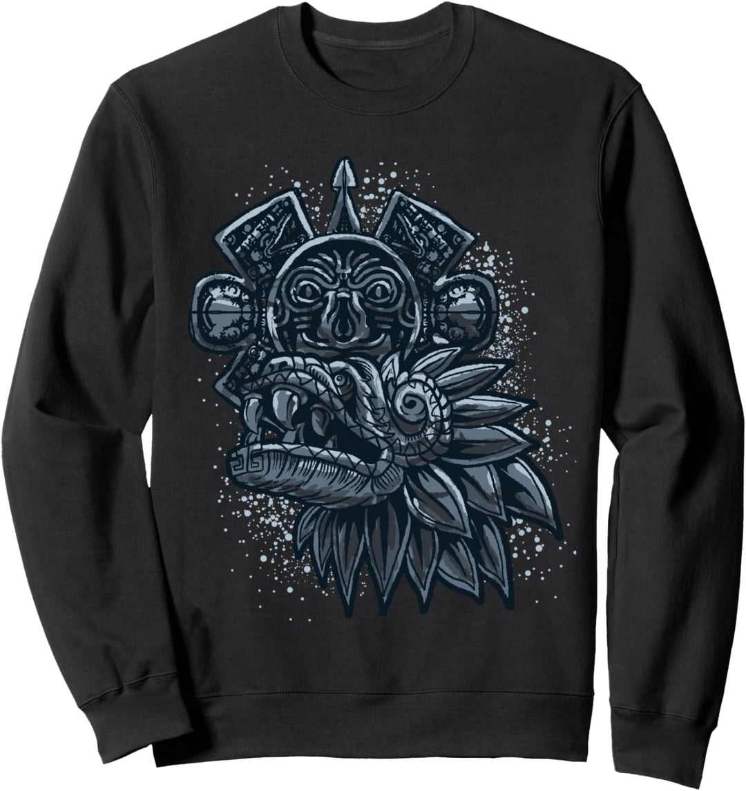 Azteken Quetzalcoatl Schlange Drache Inka Maya Geschenk Sweatshirt