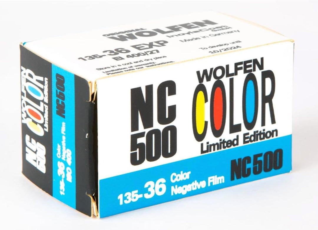 original WOLFEN (ORWO) NC500 Color Kleinbildfilm 400 ASA 36 Bilder mit Scann Entwicklung Daten per W