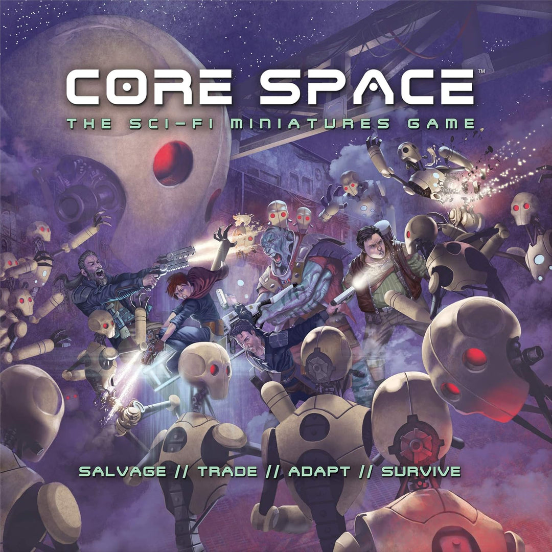 Battle Systems BSGCSC001 Core Space Starter Set – 20 x 28 mm Miniaturen – Brettspiel – Neopren-Spiel