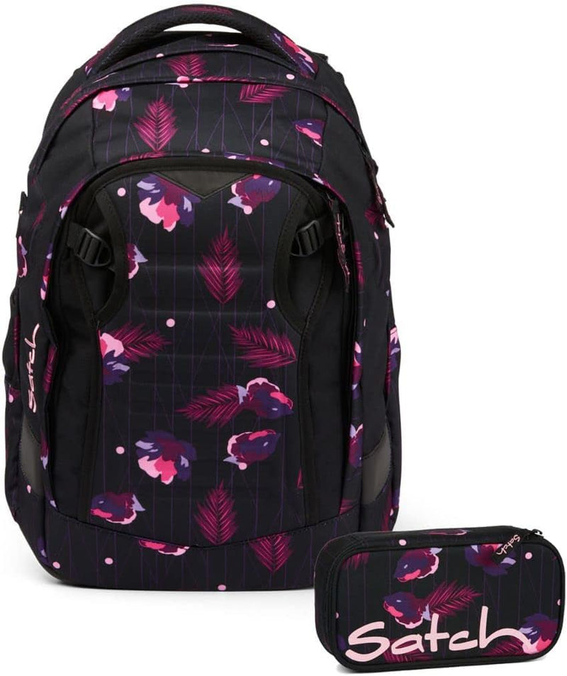 satch Match Schulrucksack Set 2tlg. mit Schlamperbox Mystic Nights, Mystic Nights