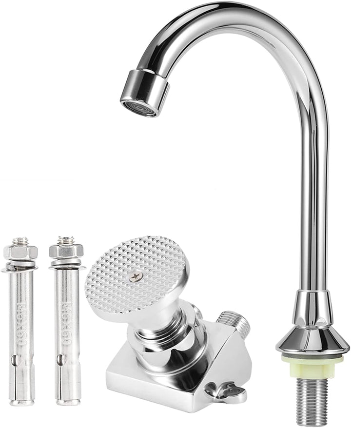 Bar Waschbecken Wasserhahn, Kupfer Boden montiert Fusspedal Becken Wasserhahn Waschbecken Wasserhahn