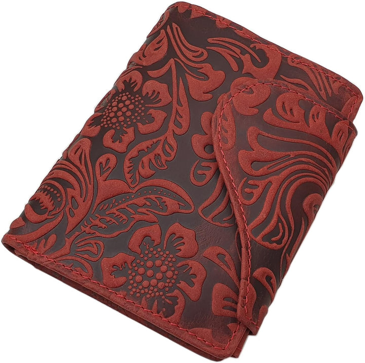 myledershop Vollrindleder Damen Hochformat Geldbörse/Geldbeutel/Portemonnaie mit Aussenriegel mit Li