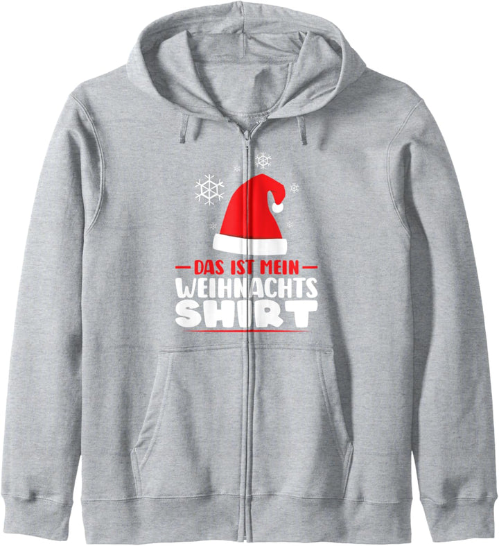 Weihnachten Nikolausmütze Weihnachtsbaum Kapuzenjacke