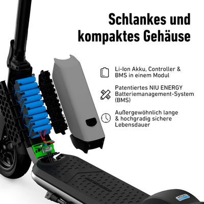 NIU E-Scooter mit & ohne Strassenzulassung (je nach Model bis zu 65km Reichweite & 120kg Belastung;