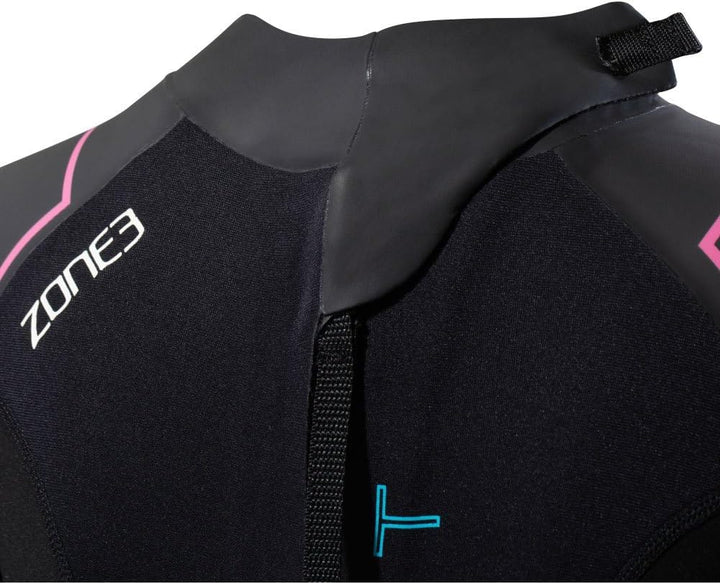 ZONE3 2024 Damen Aspect Breaststroke Back Zip Swim Neoprenanzug WS23WAPT101 - Schwarz/Pink XS, XS