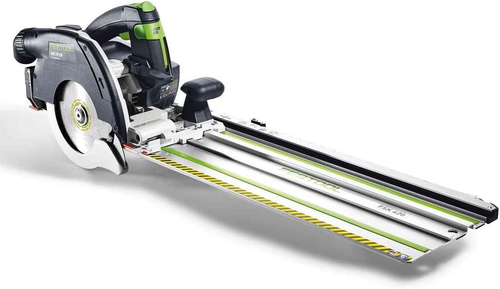 Festool Akku-Handkreissäge HKC 55 5,0 EBI-Plus-SCA (mit Akkupacks, Schnellladegerät, Kreissägeblatt,