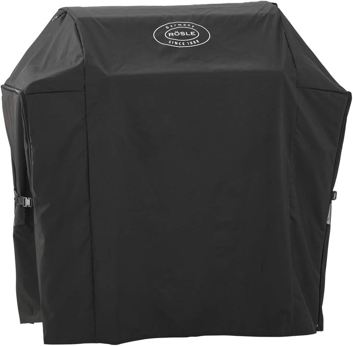 RÖSLE VARIO Wok, Hochwertiger Wok aus emailliertem Gusseisen zum scharfen Anbraten & Abdeckhaube BBQ