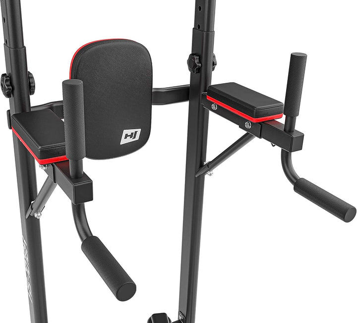 Hop-Sport Kraftturm HS-1016 - Power Tower mit Dip Station, Klimmzugstange und Power
