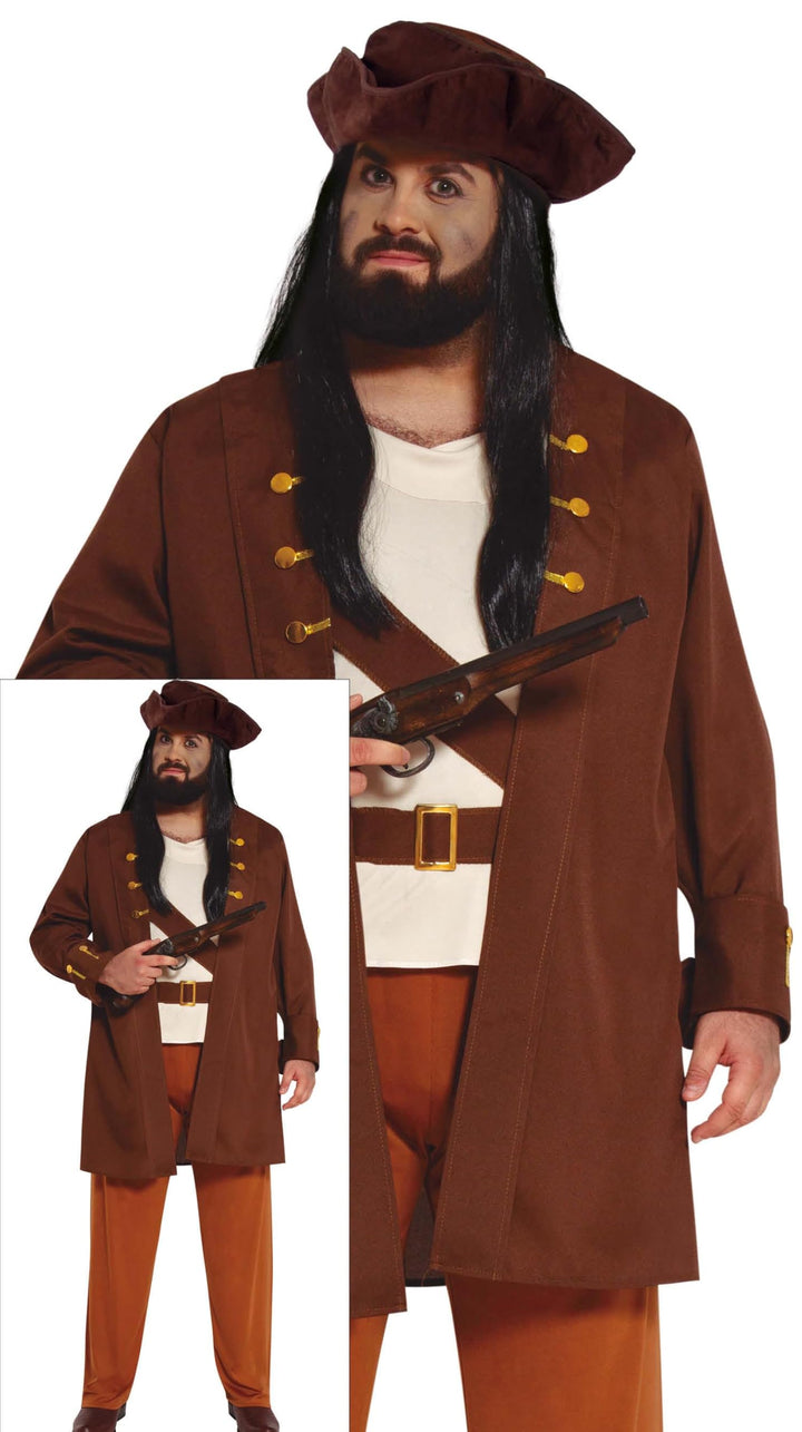 FIESTAS GUIRCA Piraten Kapitän Kostüm Jungen – See Krieger Outfit mit Piratenhut für Jungen 14-16 Ja