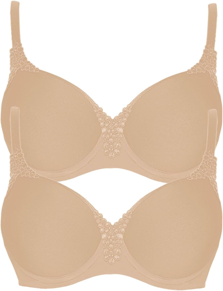 VIANIA! 2er Pack Spacer Bügel BH Carola 151414 70D Nude, 70D Nude