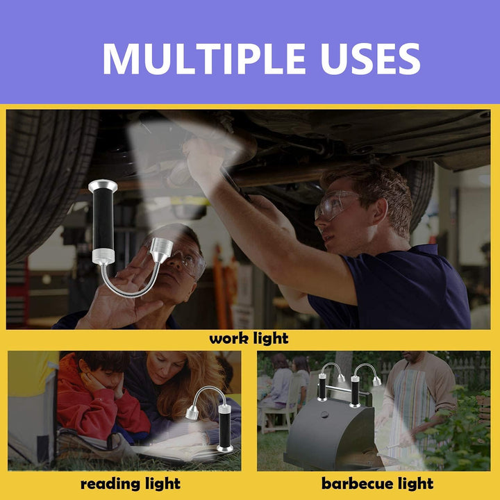 Grill Licht, Magnetische Grilllampe Outdoor BBQ Licht Set Flexibel Grill Lampen Grill Lichter BBQ Zu
