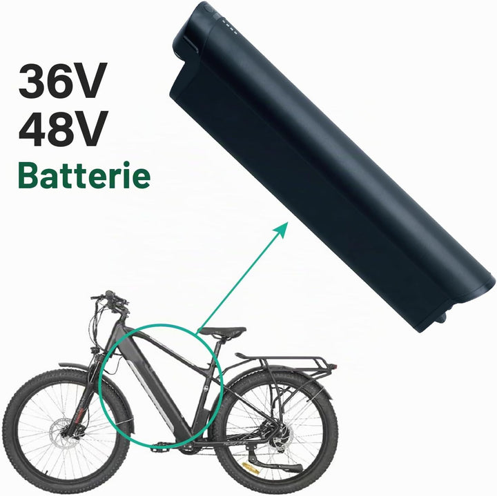 Ersatz für Zündapp Reention EEL Pro Batterien für 48V 250W/350W/500W/750W Motoren 48V 11Ah 528Wh E-B