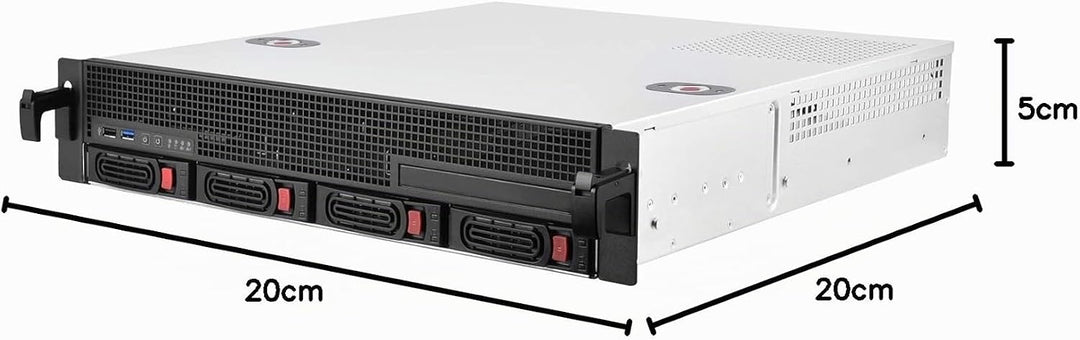 Silverstone Sst-RM21-304 - 2U Rackmount Server Gehäuse, Unterstützt 4x 2.5"/3.5" SAS/SATA HDD/SSD, S
