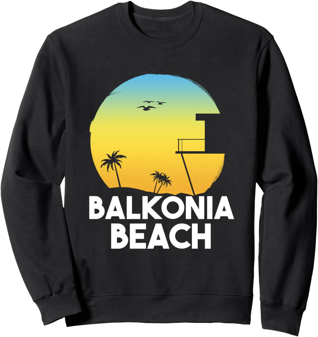 Balkonia Beach Urlaub Social Distancing Sweatshirt