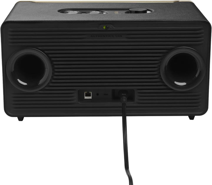 JBL Authentics 500 Hi-Fidelity Smart Home Lautsprecher – 70er Jahre Retro-Design Bluetooth Box – Mit