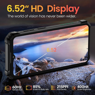 OUKITEL WP28E (2025) Outdoor Smartphone Android 14, 10600mAh Outdoor Handy Ohne Vertrag, 8GB +64GB/1
