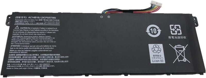 AC14B18J 3ICP5/57/80 Laptop Batterie Ersatz für Acer Aspire ES1-111M ES1-131 ES1-521 ES1-522 ES1-531