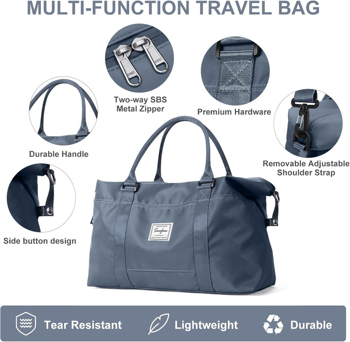 Reisetasche Damen Sporttasche 40x20x25 Ryanair Handgepäck Tasche Weekender Bag Schwimmtasche Wasserd