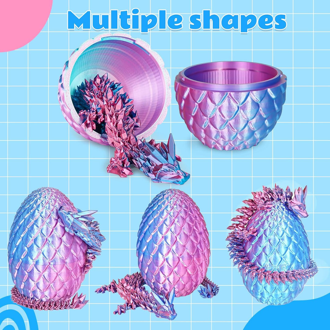 Dracheneier 3D-gedruckte Fidget-Spielzeuge für Erwachsene Überraschungsgeschenke für Kinder Freunde