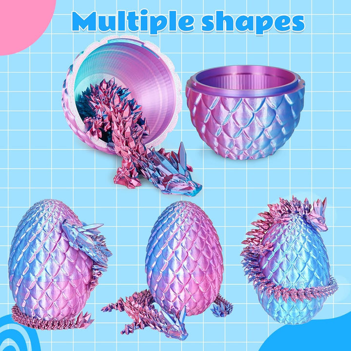 Dracheneier 3D-gedruckte Fidget-Spielzeuge für Erwachsene Überraschungsgeschenke für Kinder Freunde