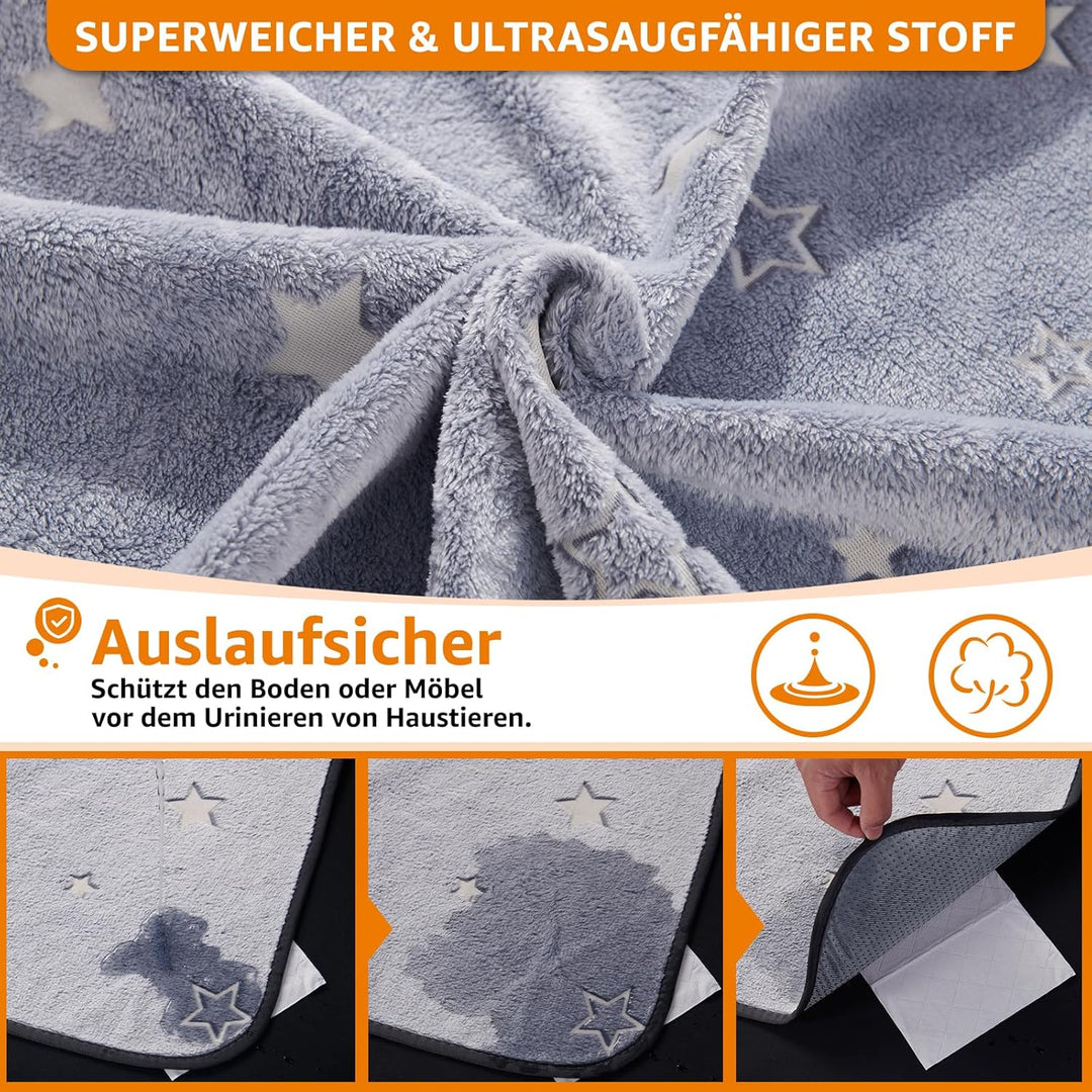PICK FOR LIFE Haustier-Urinunterlage Waschbar Welpenunterlagen Matte für Hunde Schnell Absorbierend