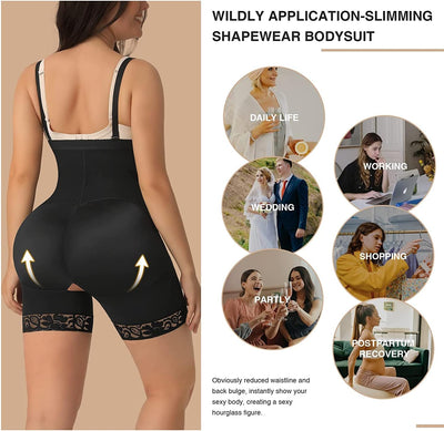 FeelinGirl Miederhose Stark Formend Hohe Taille Shaping Hose Bauchweg für Damen Shapewear mit Abnehm