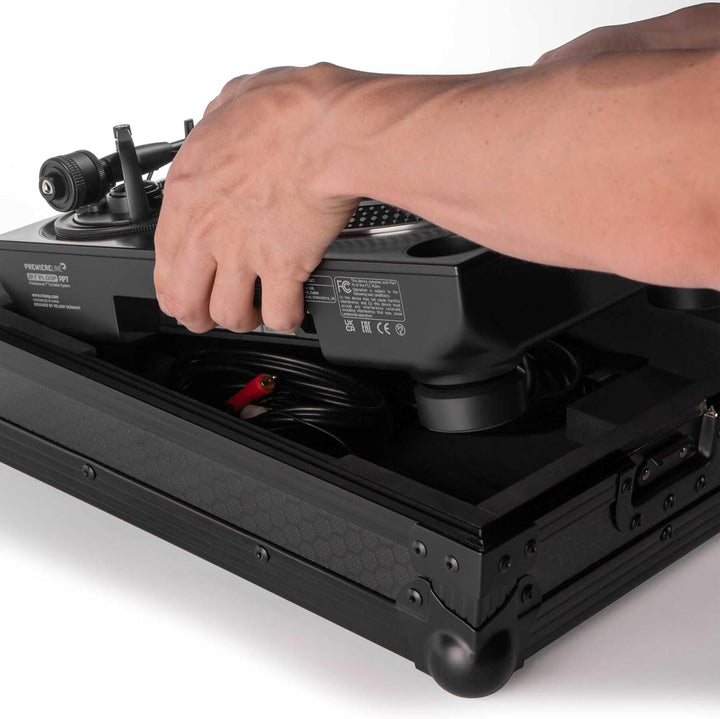 Reloop Premium RP-7 Turntable Case - Robuste Konstruktion mit kratzfester Hexa-Oberfläche in mattem