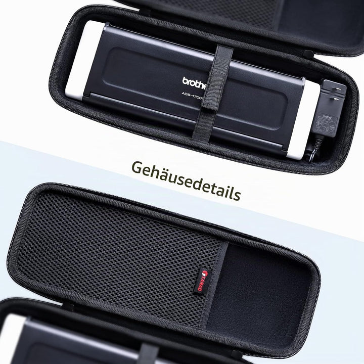 XANAD Tasche für Brother ADS-1800W / ADS-1700W / ADS-1200 Wireless Document Scanner für Zuhause, Hom