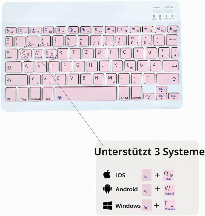 leleyo Tastatur Hülle für Lenovo Tab M11/K11/Idea Tab 11" Hülle mit Tastatur Magnetische Abnehmbare