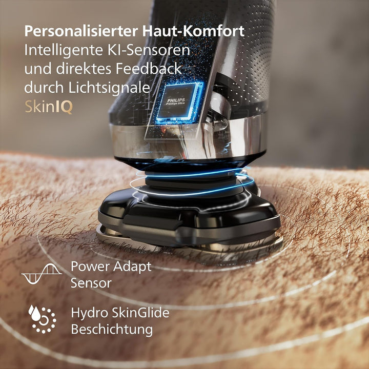 Philips Rasierer i9000, Elektrischer Nass-und Trockenrasierer für Männer mit integriertem Trimmer, s