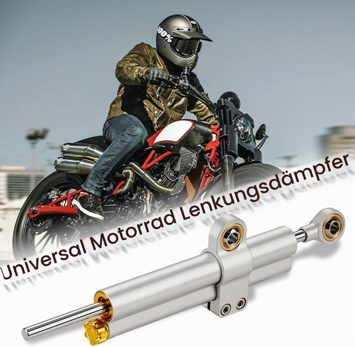 Lenkungsdämpfer Motorrad,CNC Aluminium Motorrad Lenkungsdämpfer Stabilisator Universal Einstellbar F