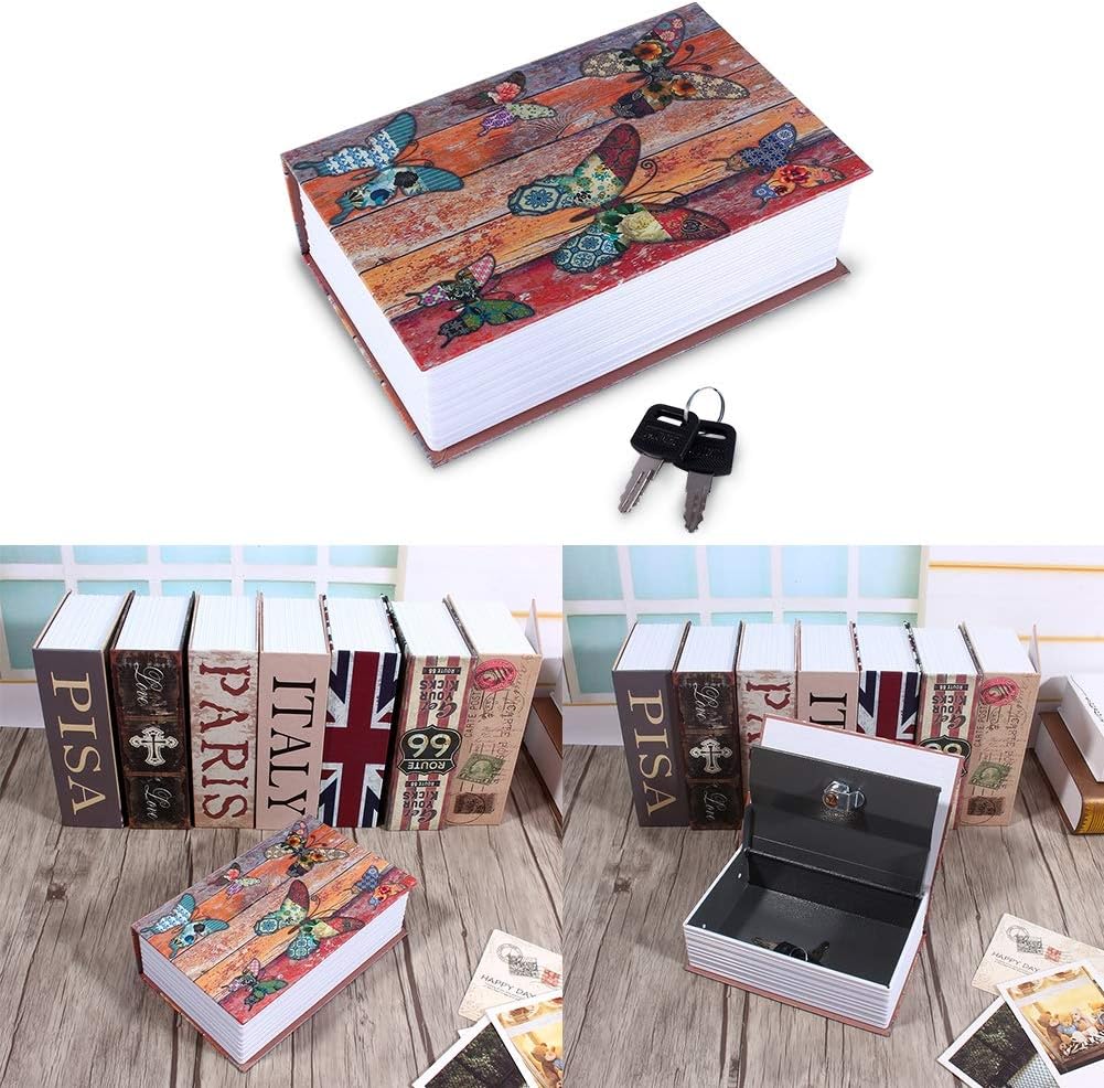 Wörterbuch Geheimbuch, tragbare Aufbewahrungsbox für Bargeld-Schmuck, 18 * 11,5 * 5,5 cm, für Zuhaus