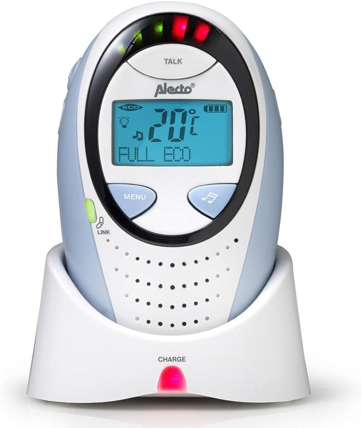 Alecto DBX-88 Eco DECT Digitales Babyphone hohe Reichweite bis zu 300 m. (100% störungsfrei), Gegens