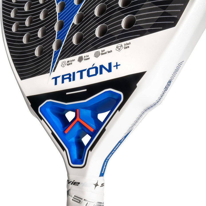 Starvie Triton Power + Padelschläger vollflächig weiss 394g