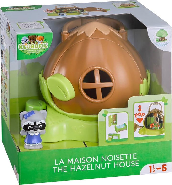 Klorofil - Haselnusshaus, Mini-Universum, 3 Teile zum Entdecken, entwickelt Fantasie und Motorik