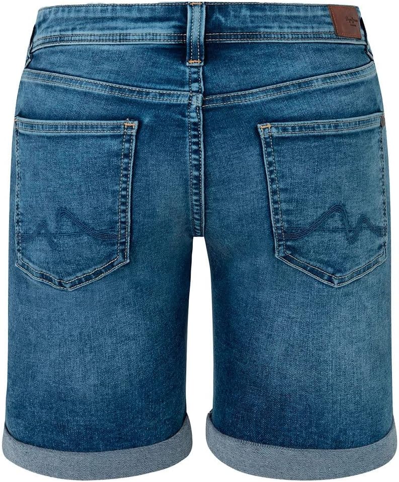 Pepe Jeans Damen Poppy Denim Shorts 24W Blue (Denim-gw4), 24W Blue (Denim-gw4)
