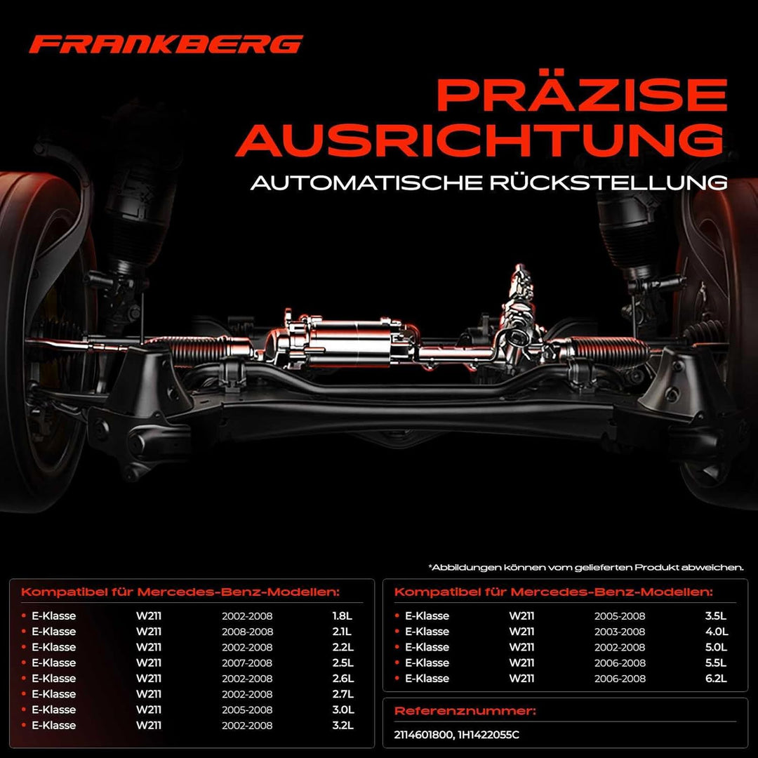 Frankberg Lenkgetriebe Servolenkgetriebe Hydraulisch für Linkslenker Kompatibel mit E-Klasse W211 E2