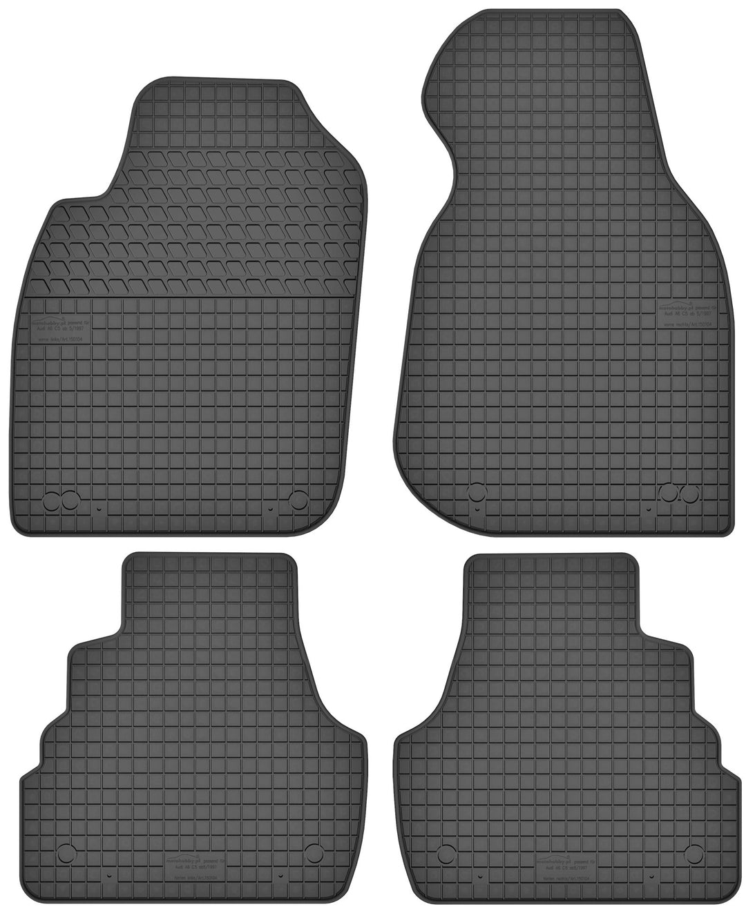 Gummimatten Gummi Fussmatten Satz für Audi A6 C5 (1997-2004) - Passgenau