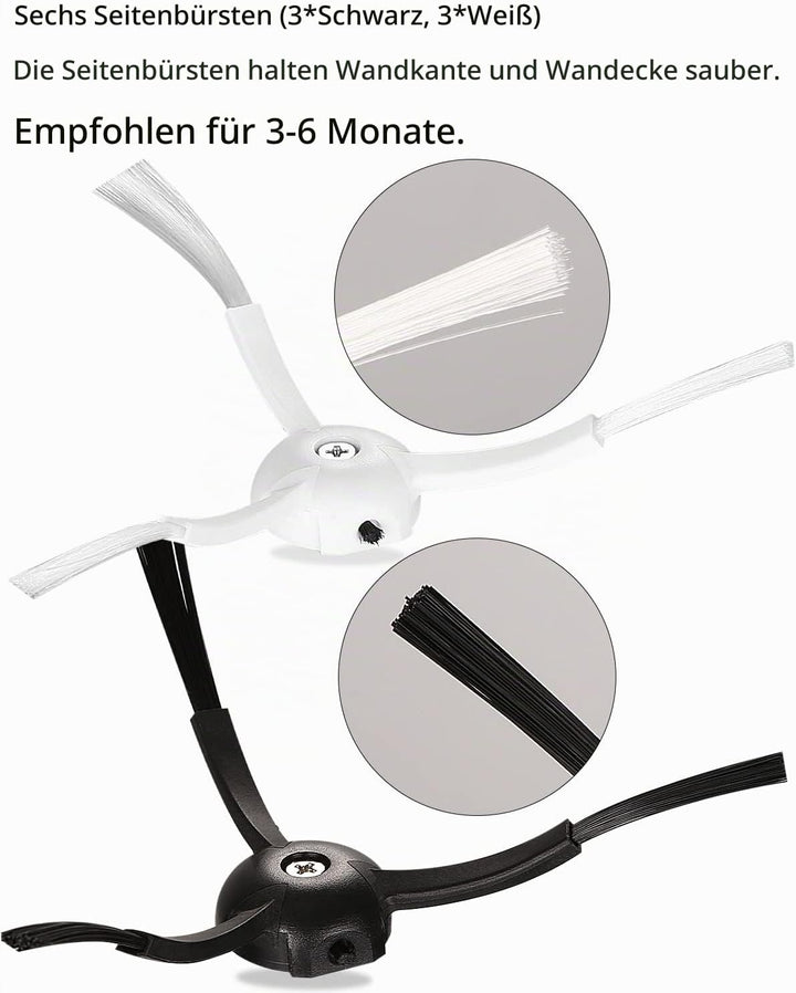 Zubehör für Xiaomi Saugroboter 24 tlg Zubehör für Xiaomi Roborock S5 S50 S51 S55 S5 max S6 Pure S6 m