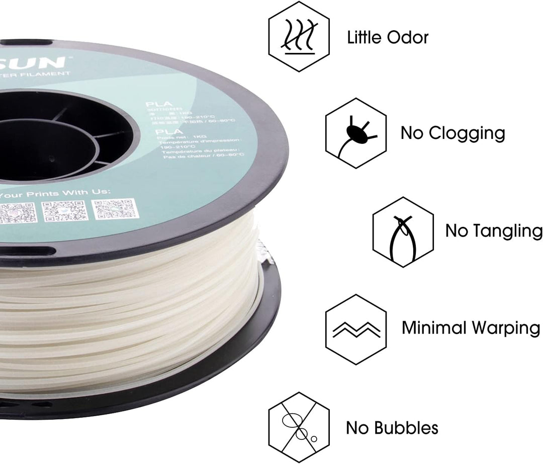 eSUN PLA Leuchtet 3D Drucker Filament, im Dunkeln Leuchtendes Grünes Filament 1.75mm, Massgenauigkei