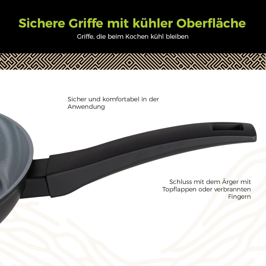 Be Living Wokpfanne – Ø 32 cm – Keramik – Induktion – PFAS-frei Antihaftbeschichtung – Delight-Serie