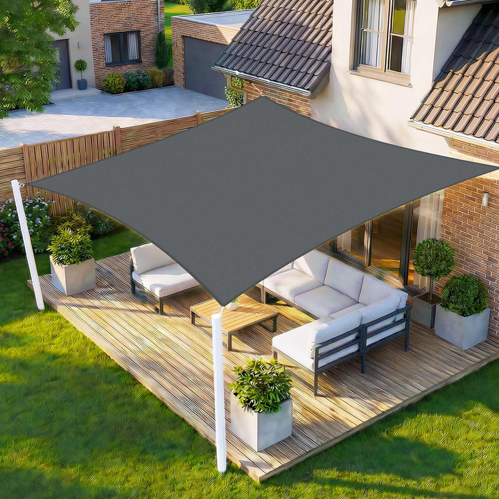 HENG FENG Sonnensegel Rechteckig Quadratisch 2x2m Wasserdicht PES Polyester Sonnenschutz Windschutz